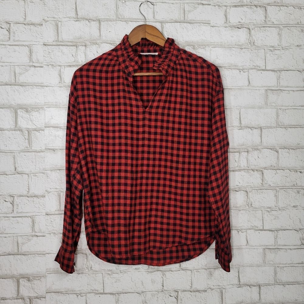 beachlunchlounge red/black flannel top